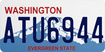 WA license plate ATU6944
