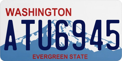 WA license plate ATU6945