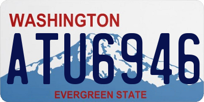 WA license plate ATU6946