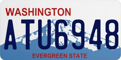 WA license plate ATU6948