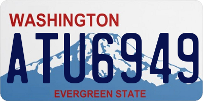 WA license plate ATU6949