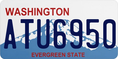 WA license plate ATU6950