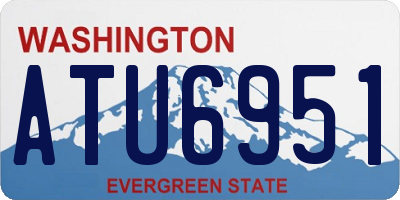 WA license plate ATU6951