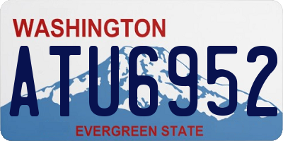 WA license plate ATU6952