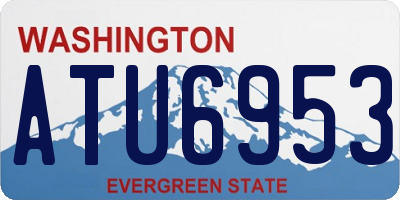 WA license plate ATU6953