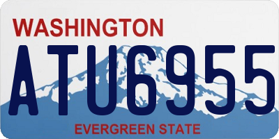 WA license plate ATU6955