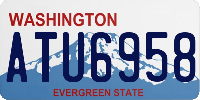 WA license plate ATU6958