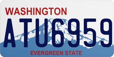 WA license plate ATU6959
