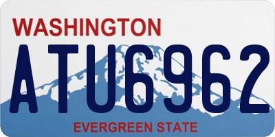 WA license plate ATU6962