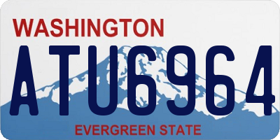 WA license plate ATU6964