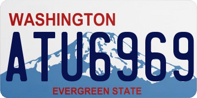 WA license plate ATU6969