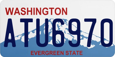 WA license plate ATU6970