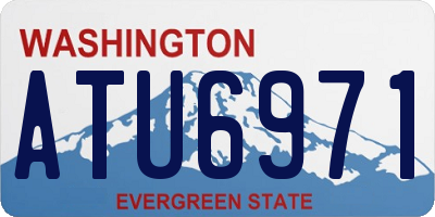 WA license plate ATU6971