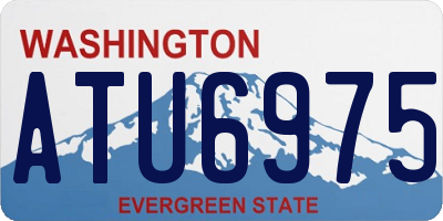 WA license plate ATU6975