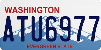 WA license plate ATU6977