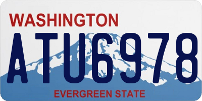 WA license plate ATU6978