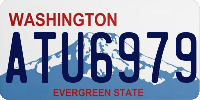 WA license plate ATU6979