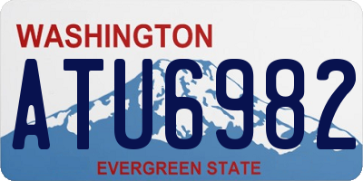 WA license plate ATU6982