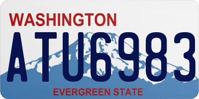 WA license plate ATU6983