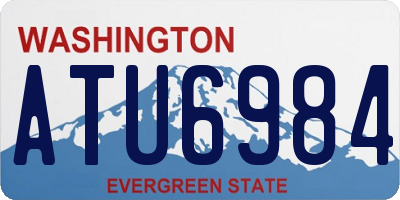 WA license plate ATU6984