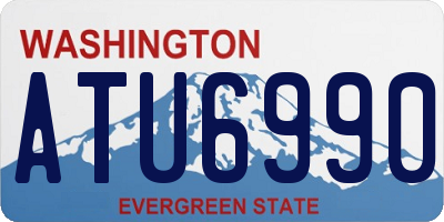 WA license plate ATU6990