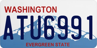 WA license plate ATU6991