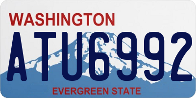 WA license plate ATU6992