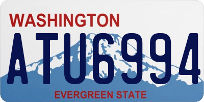 WA license plate ATU6994