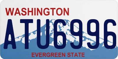 WA license plate ATU6996