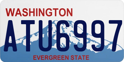 WA license plate ATU6997