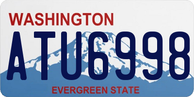 WA license plate ATU6998