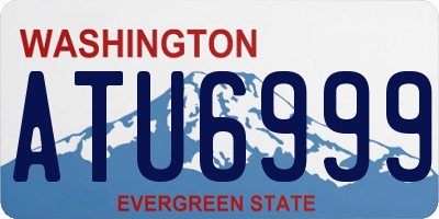 WA license plate ATU6999