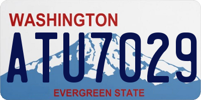 WA license plate ATU7029