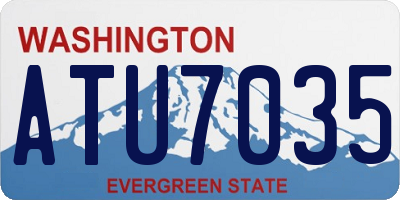 WA license plate ATU7035