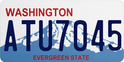 WA license plate ATU7045