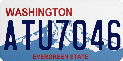 WA license plate ATU7046