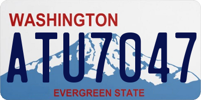 WA license plate ATU7047