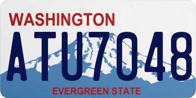 WA license plate ATU7048