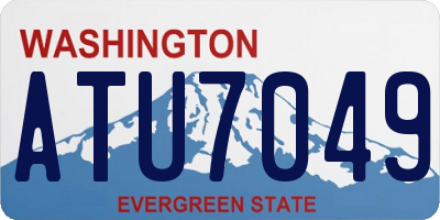 WA license plate ATU7049