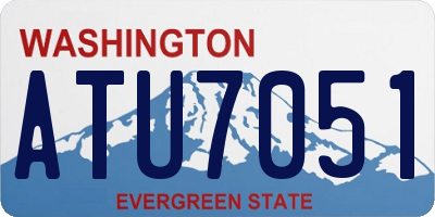 WA license plate ATU7051