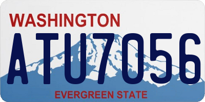 WA license plate ATU7056