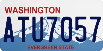WA license plate ATU7057