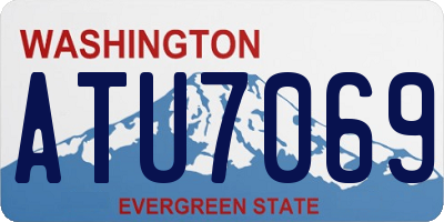 WA license plate ATU7069