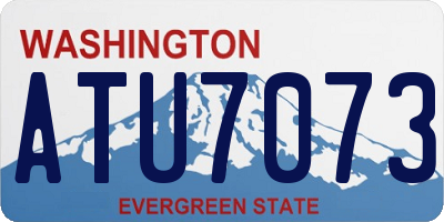 WA license plate ATU7073