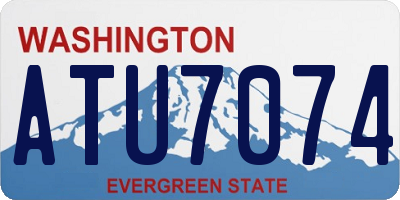 WA license plate ATU7074