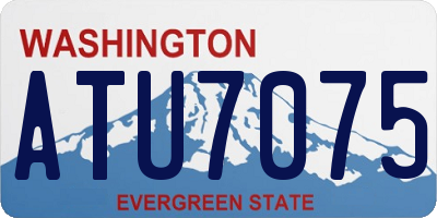 WA license plate ATU7075