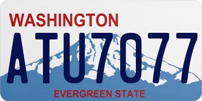 WA license plate ATU7077