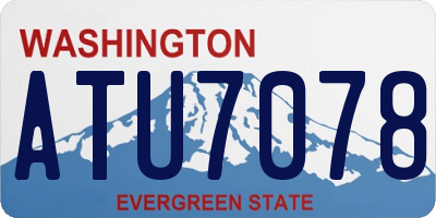 WA license plate ATU7078