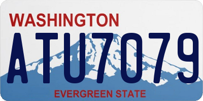 WA license plate ATU7079