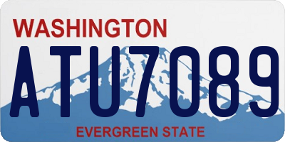 WA license plate ATU7089